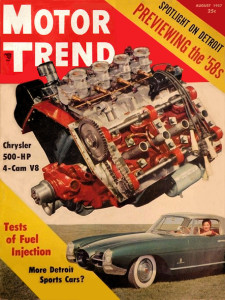 MOTOR TREND 1957 AUG - DB-2-4, PONTIAC FI, PALM BEACH